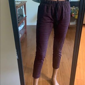 Lululemon Jet Crop Slim Pants Black Cherry